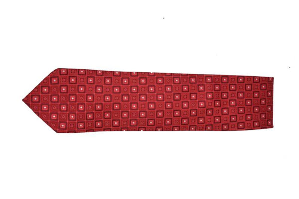 CORAL POLKA DOTS SQUARE PATTERN TIE OHMYBOW