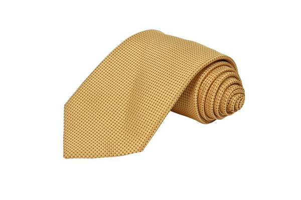 SOLID YELLOW PLAIN FORMAL TIE OHMYBOW
