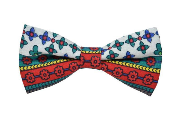 COLOURFUL MOSAIC PATCHWORK BOW TIE OHMYBOW