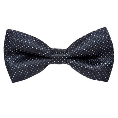 GREY PIN DOTS BOW TIE OHMYBOW