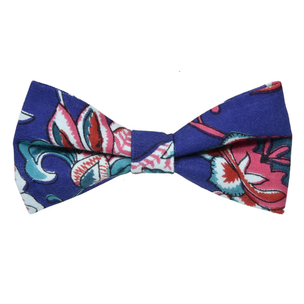 ANEMONE FLORAL BLUE BOW TIE OHMYBOW